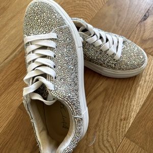 Betsey Johnson Sidny Rhinestone Sneaker